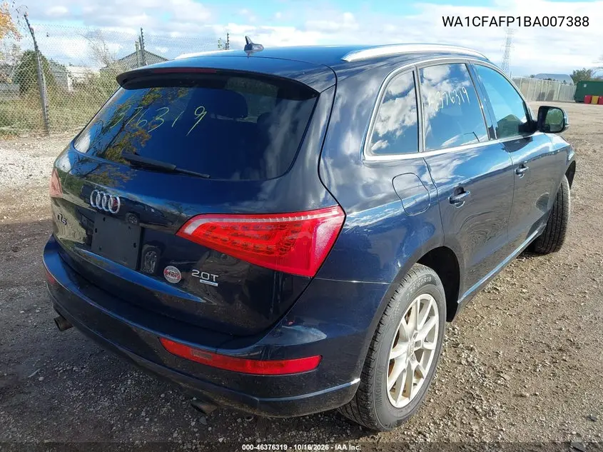 2011 AUDI Q5 VIN WA1CFAFP1BA007388 — фото 4