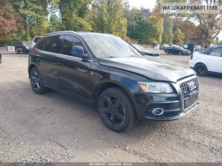 AUDI Q5 2011, VIN WA1DKAFPXBA011388