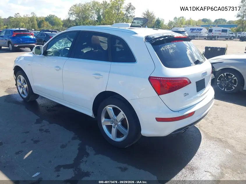 2012 AUDI Q5 VIN WA1DKAFP6CA057317 — фото 3