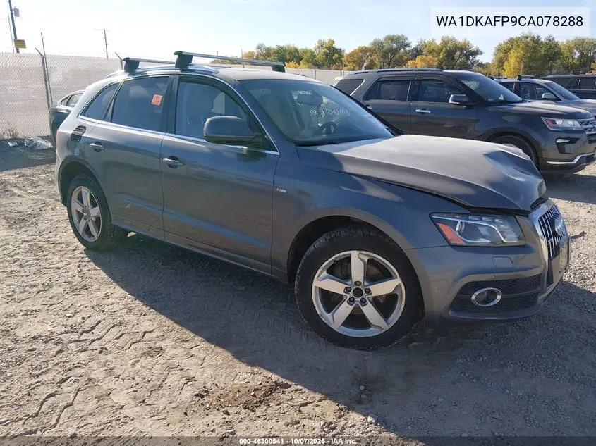AUDI Q5 2012, VIN WA1DKAFP9CA078288