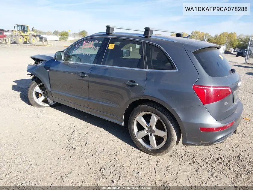 2012 AUDI Q5 VIN WA1DKAFP9CA078288 — фото 3