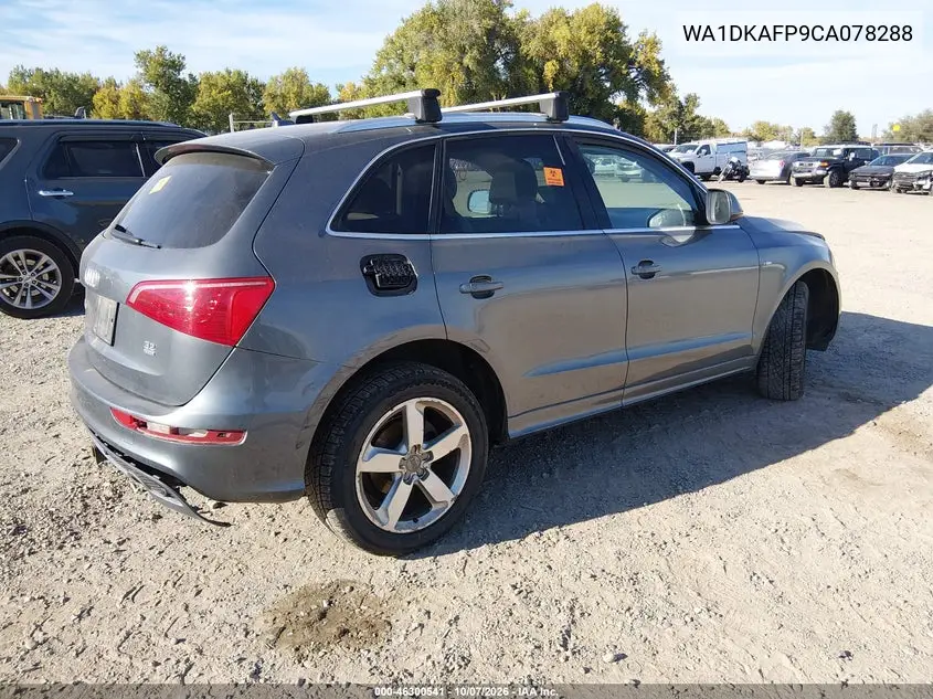 2012 AUDI Q5 VIN WA1DKAFP9CA078288 — фото 4