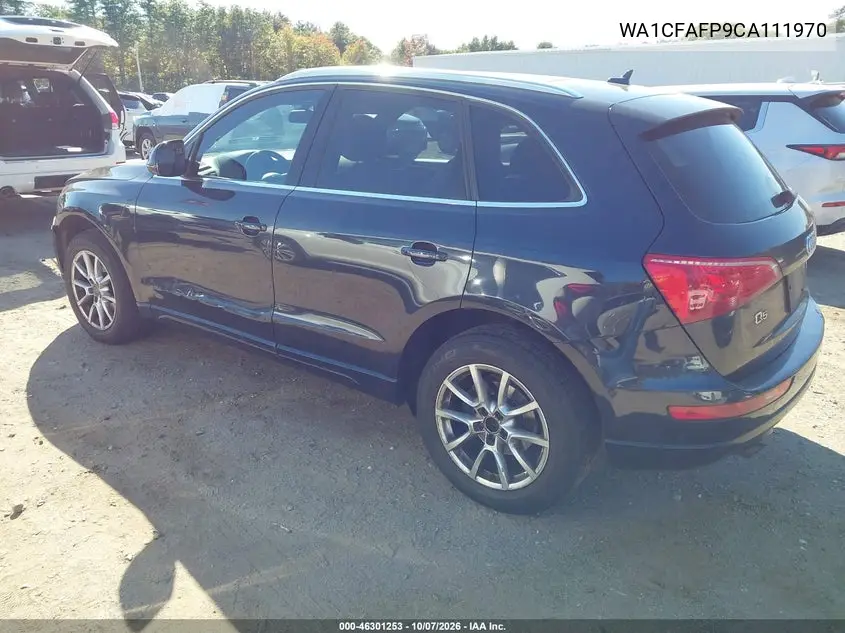 2012 AUDI Q5 VIN WA1CFAFP9CA111970 — фото 3