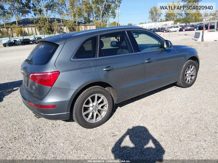 2012 AUDI Q5 VIN WA1LFAFP5CA020940 — фото 4