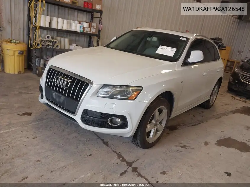 2012 AUDI Q5 VIN WA1DKAFP9CA126548 — фото 2