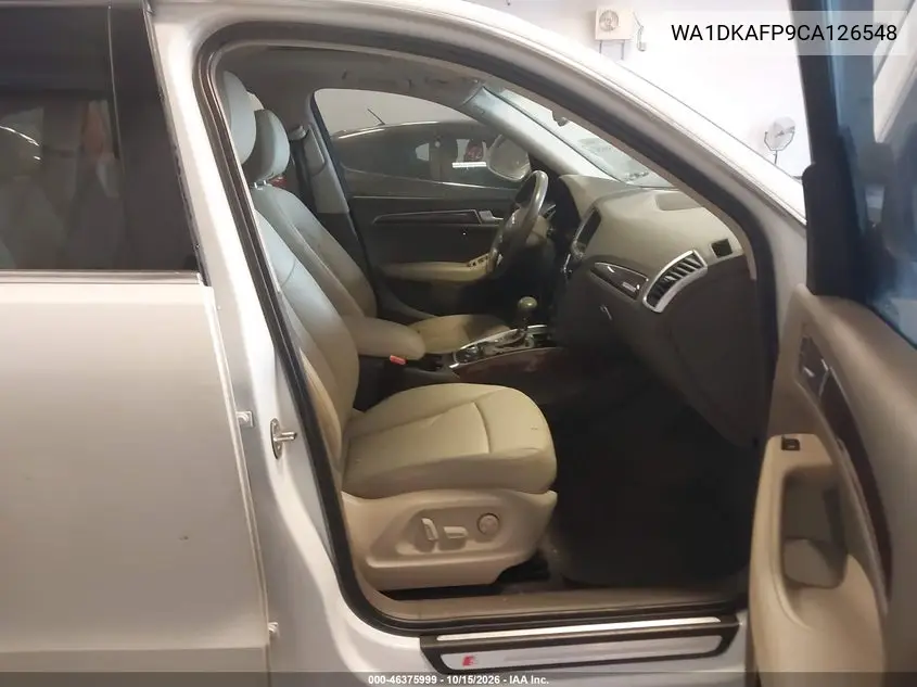 2012 AUDI Q5 VIN WA1DKAFP9CA126548 — фото 5