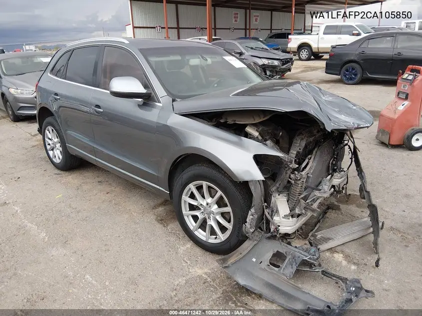 AUDI Q5 2012, VIN WA1LFAFP2CA105850