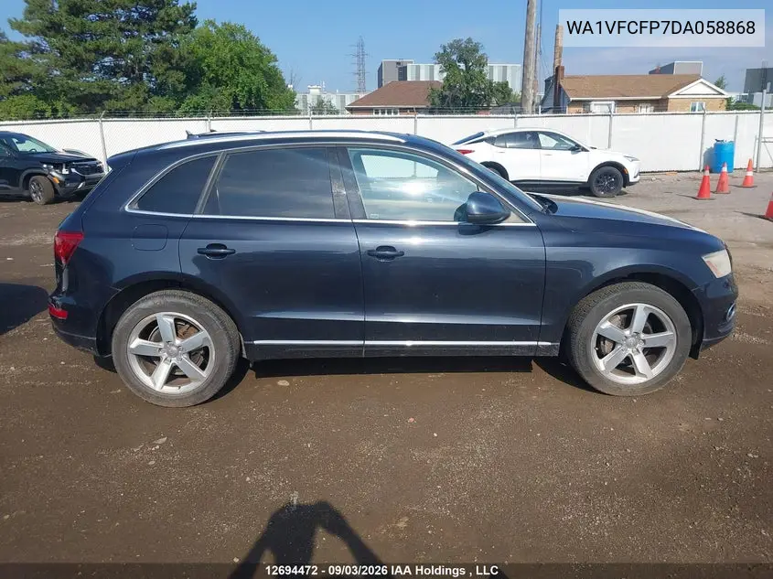 2013 AUDI Q5 VIN WA1VFCFP7DA058868 — фото 13