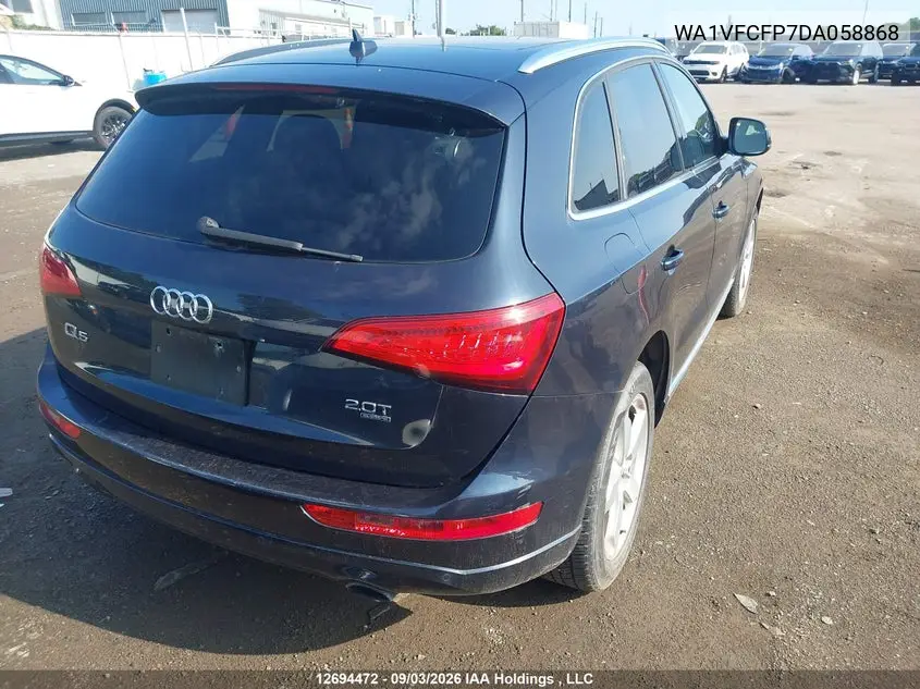 2013 AUDI Q5 VIN WA1VFCFP7DA058868 — фото 4