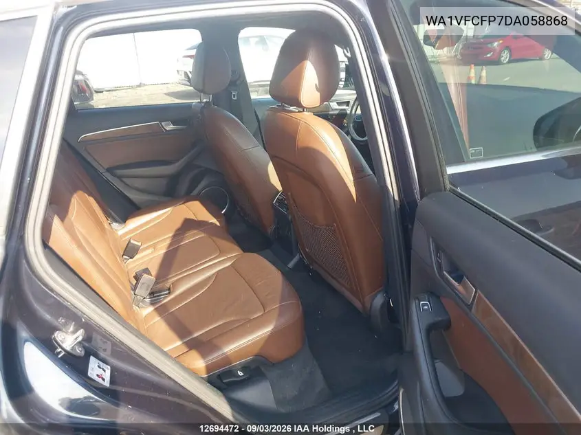 2013 AUDI Q5 VIN WA1VFCFP7DA058868 — фото 8