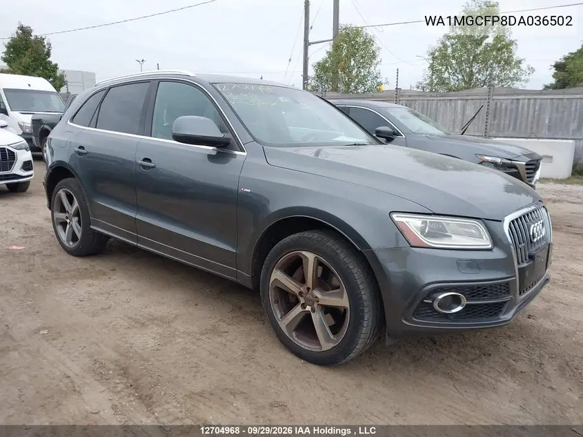 AUDI Q5 2013, VIN WA1MGCFP8DA036502