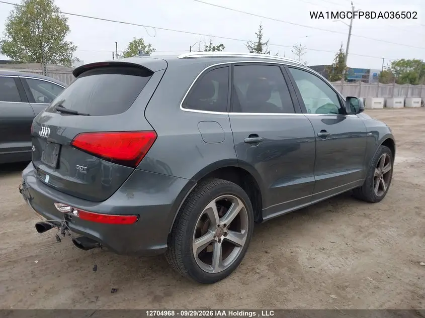 2013 AUDI Q5 VIN WA1MGCFP8DA036502 — фото 4