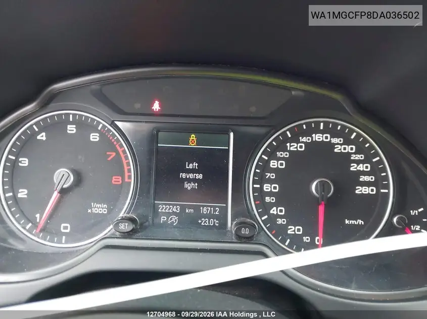 2013 AUDI Q5 VIN WA1MGCFP8DA036502 — фото 7