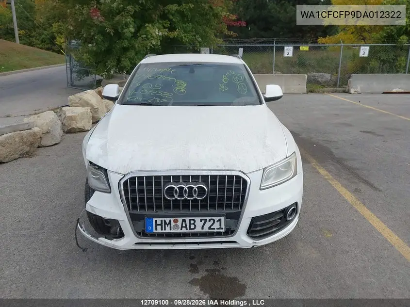 2013 AUDI Q5 VIN WA1CFCFP9DA012322 — фото 13