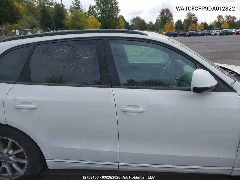 2013 AUDI Q5 VIN WA1CFCFP9DA012322 — фото 14