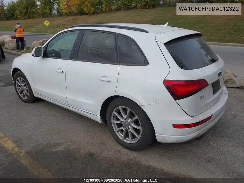 2013 AUDI Q5 VIN WA1CFCFP9DA012322 — фото 4
