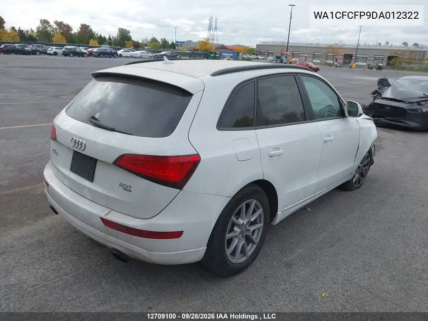 2013 AUDI Q5 VIN WA1CFCFP9DA012322 — фото 5
