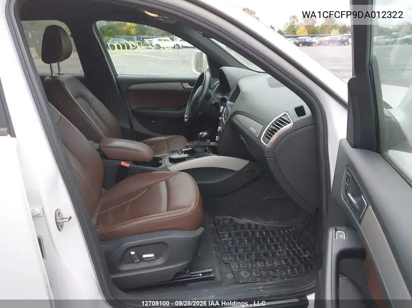 AUDI Q5 2013, VIN WA1CFCFP9DA012322