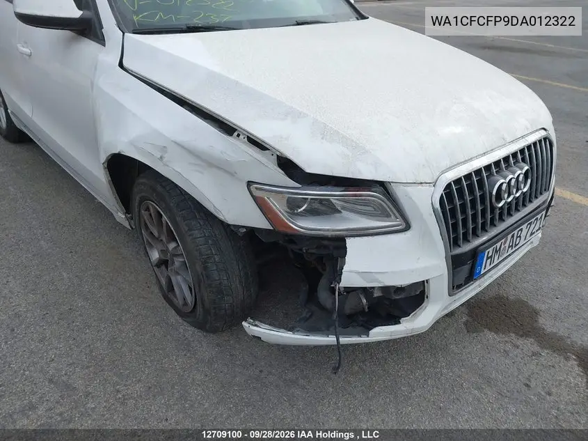 2013 AUDI Q5 VIN WA1CFCFP9DA012322 — фото 6