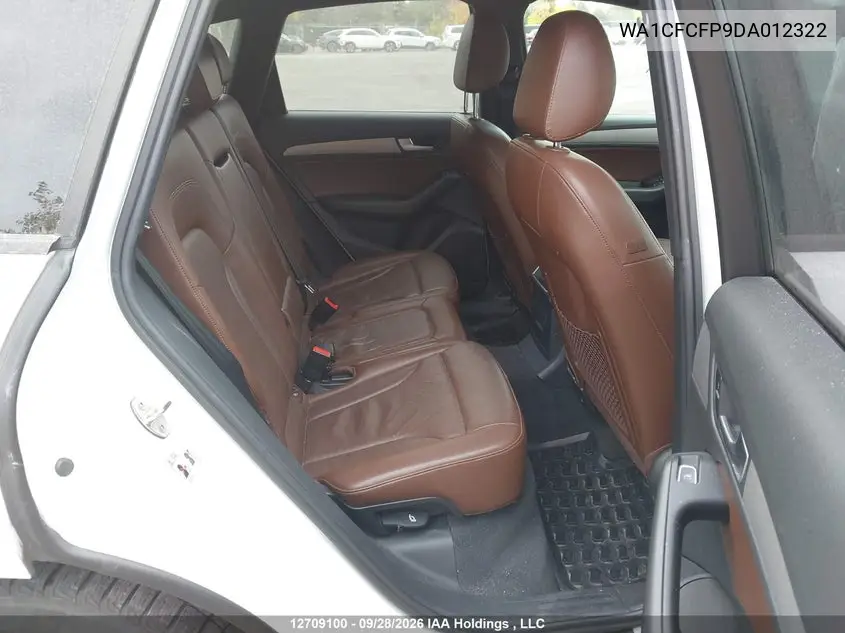 2013 AUDI Q5 VIN WA1CFCFP9DA012322 — фото 8