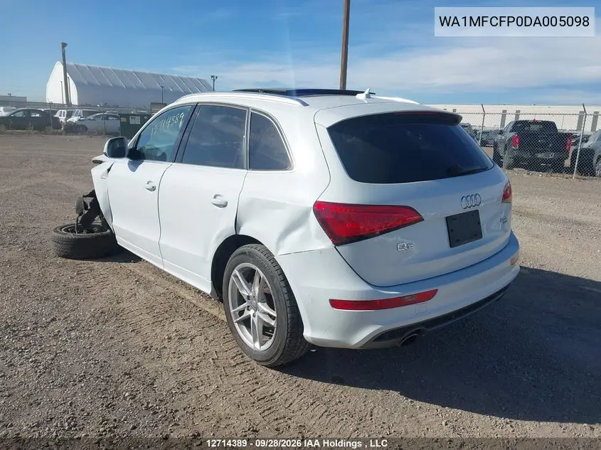 2013 AUDI Q5 VIN WA1MFCFP0DA005098 — фото 3