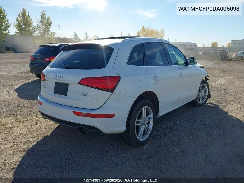 2013 AUDI Q5 VIN WA1MFCFP0DA005098 — фото 4