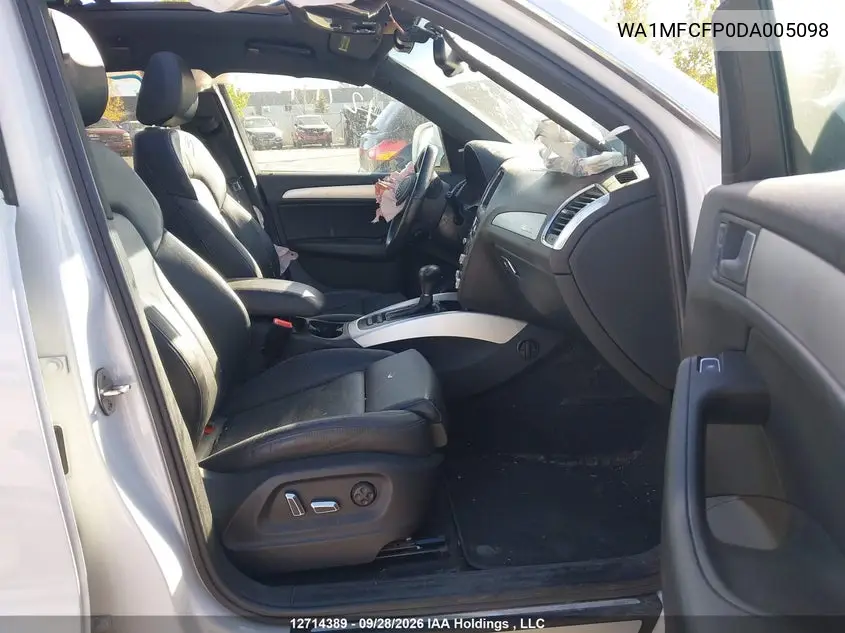 2013 AUDI Q5 VIN WA1MFCFP0DA005098 — фото 5