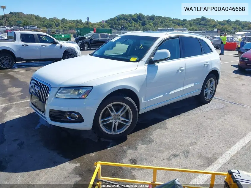 2013 AUDI Q5 VIN WA1LFAFP0DA046668 — фото 2