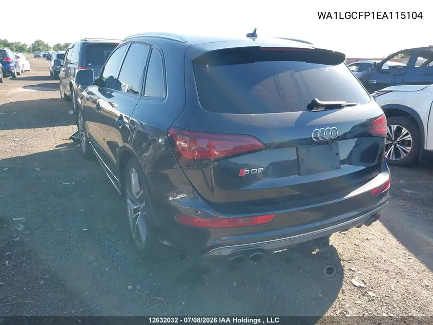 2014 AUDI Q5 VIN WA1LGCFP1EA115104 — фото 3