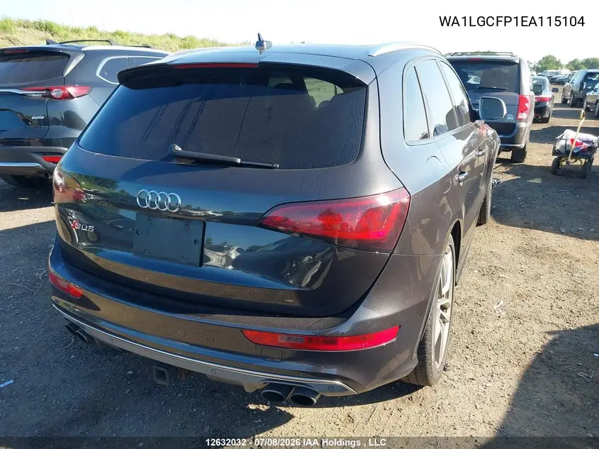 2014 AUDI Q5 VIN WA1LGCFP1EA115104 — фото 4