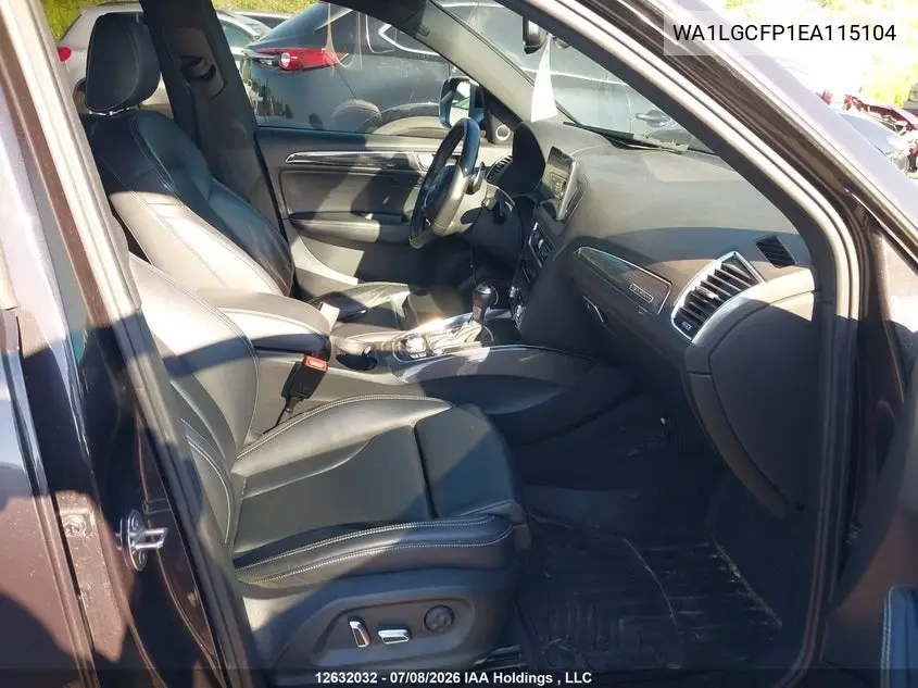 2014 AUDI Q5 VIN WA1LGCFP1EA115104 — фото 5