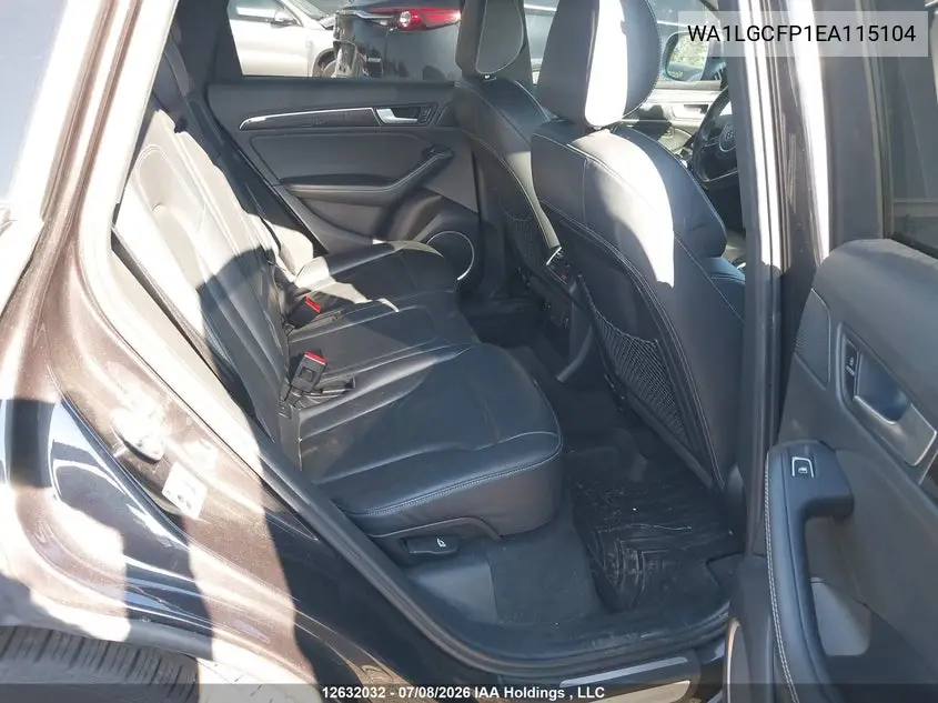 2014 AUDI Q5 VIN WA1LGCFP1EA115104 — фото 8