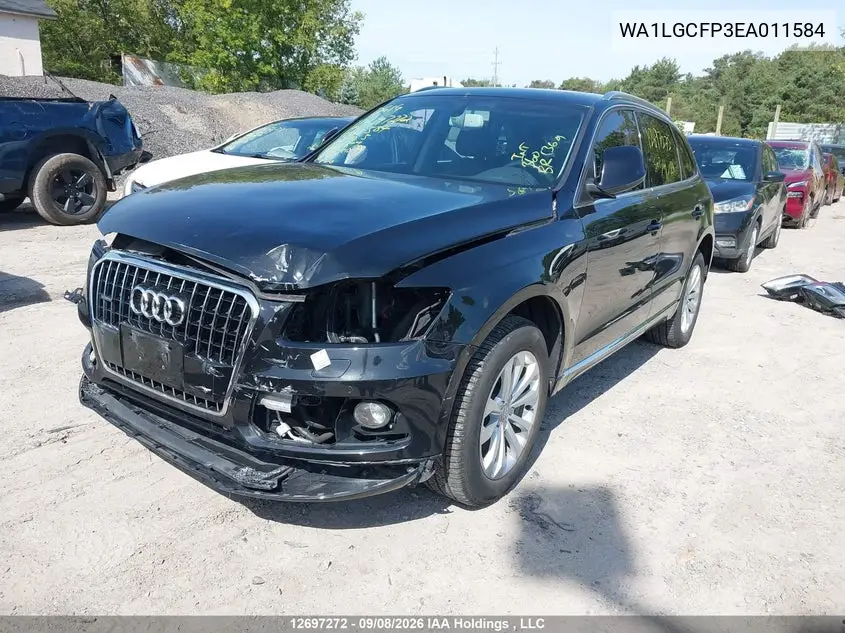 2014 AUDI Q5 VIN WA1LGCFP3EA011584 — фото 2