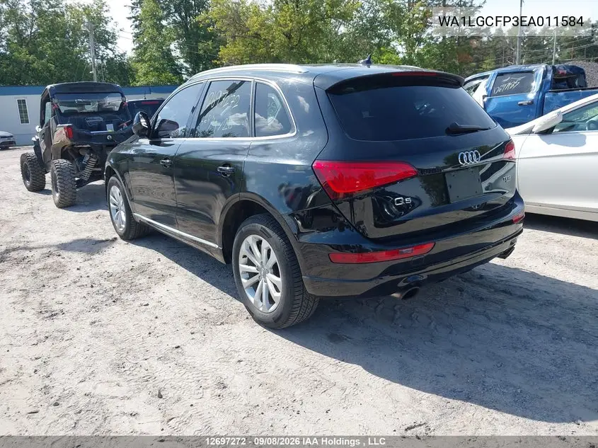 2014 AUDI Q5 VIN WA1LGCFP3EA011584 — фото 3