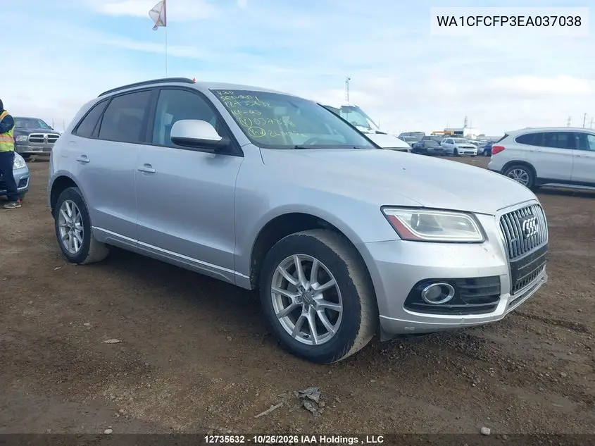 AUDI Q5 2014, VIN WA1CFCFP3EA037038