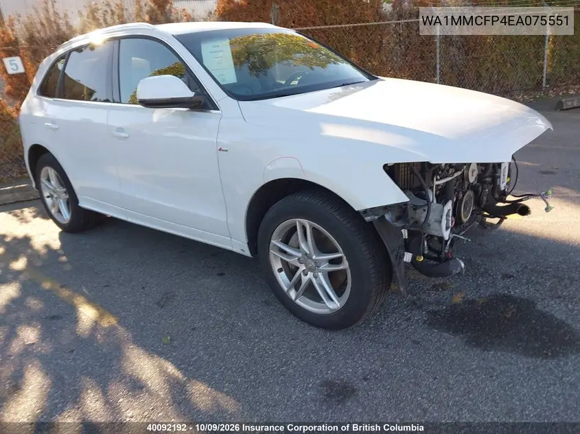 AUDI Q5 2014, VIN WA1MMCFP4EA075551