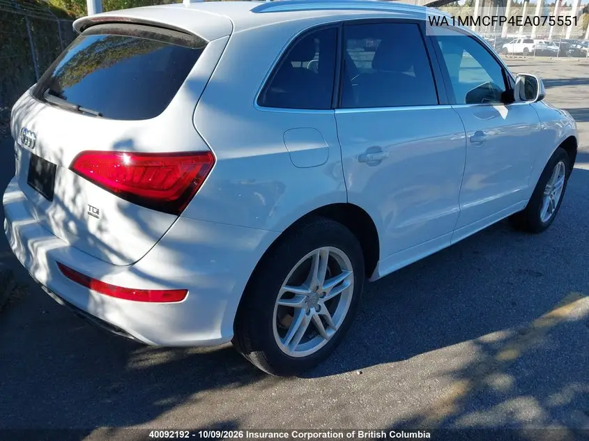 2014 AUDI Q5 VIN WA1MMCFP4EA075551 — фото 4