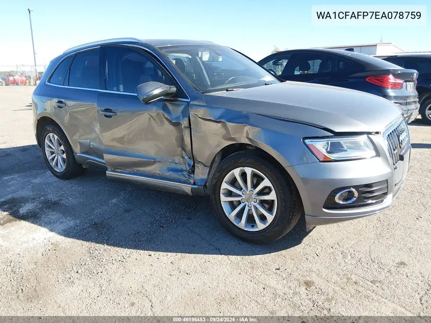AUDI Q5 2014, VIN WA1CFAFP7EA078759