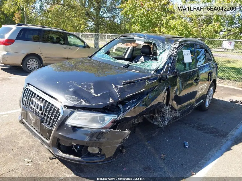 2014 AUDI Q5 VIN WA1LFAFP5EA042200 — фото 2