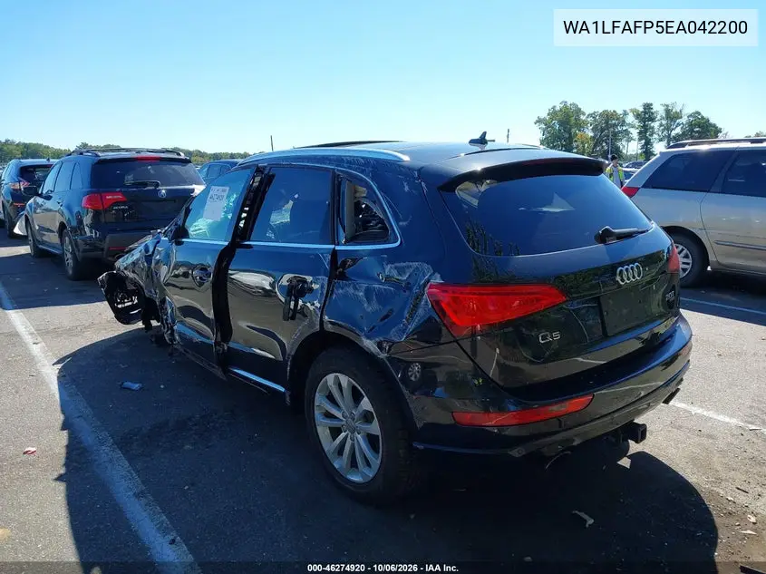 2014 AUDI Q5 VIN WA1LFAFP5EA042200 — фото 3