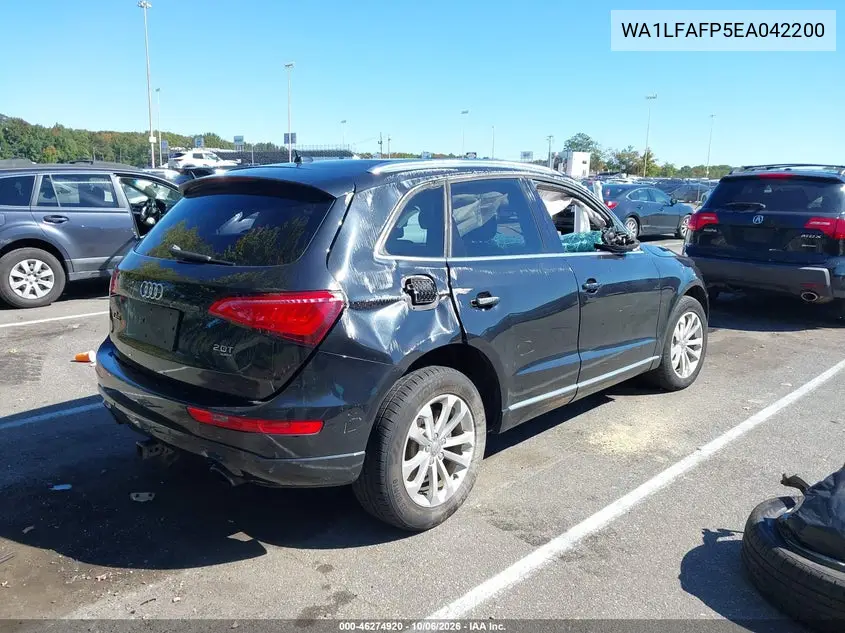 2014 AUDI Q5 VIN WA1LFAFP5EA042200 — фото 4