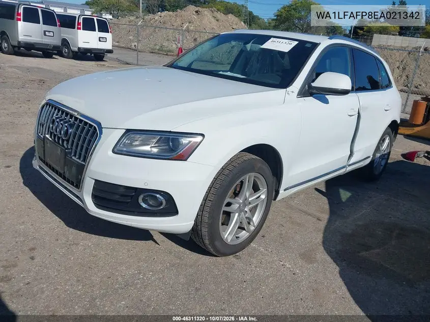 2014 AUDI Q5 VIN WA1LFAFP8EA021342 — фото 2