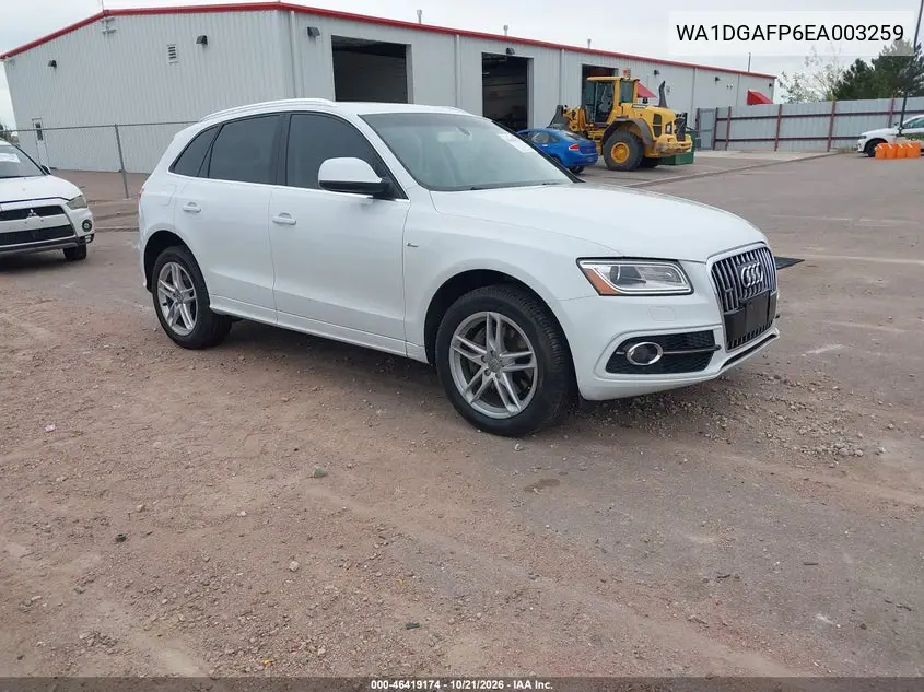 AUDI Q5 2014, VIN WA1DGAFP6EA003259