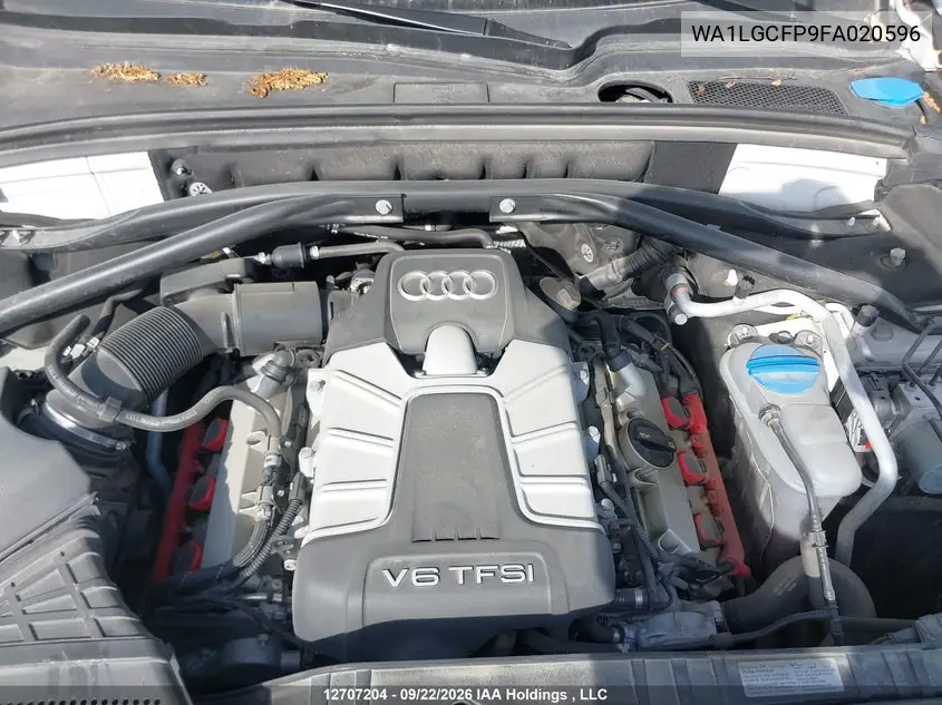 2015 AUDI Q5 VIN WA1LGCFP9FA020596 — фото 10