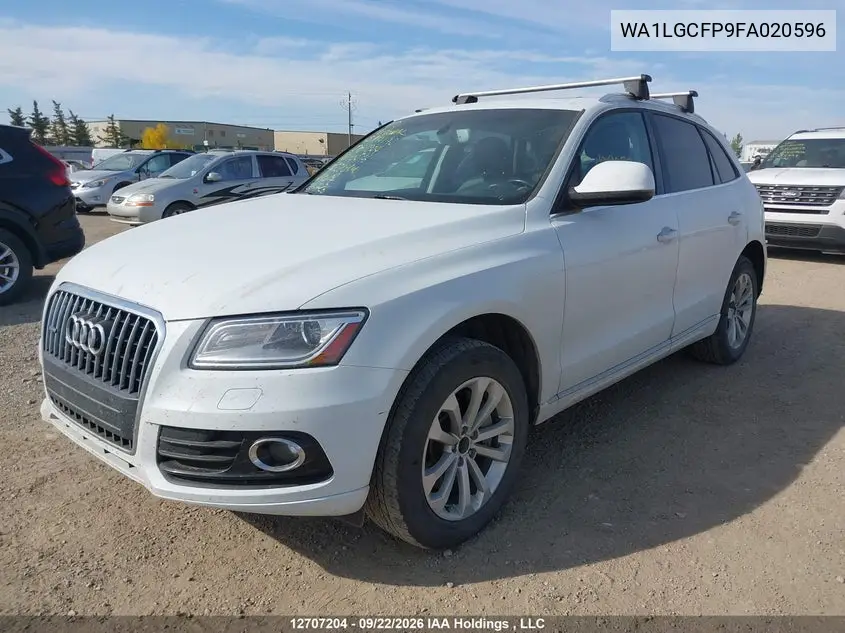 2015 AUDI Q5 VIN WA1LGCFP9FA020596 — фото 2