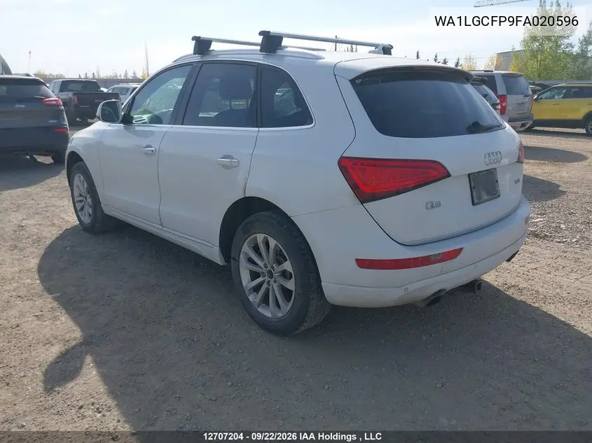 2015 AUDI Q5 VIN WA1LGCFP9FA020596 — фото 3