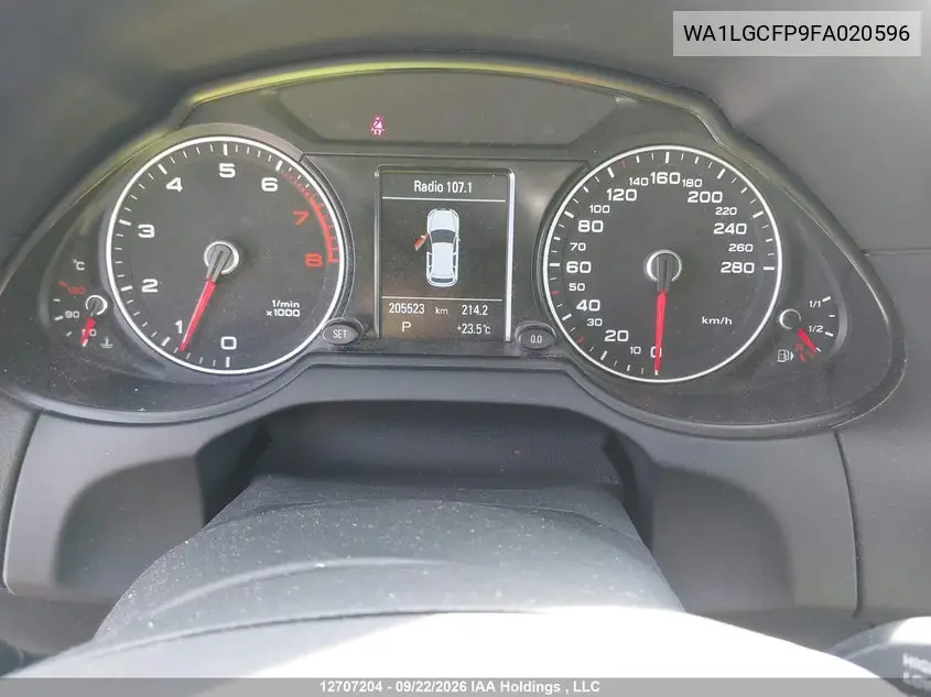 2015 AUDI Q5 VIN WA1LGCFP9FA020596 — фото 7