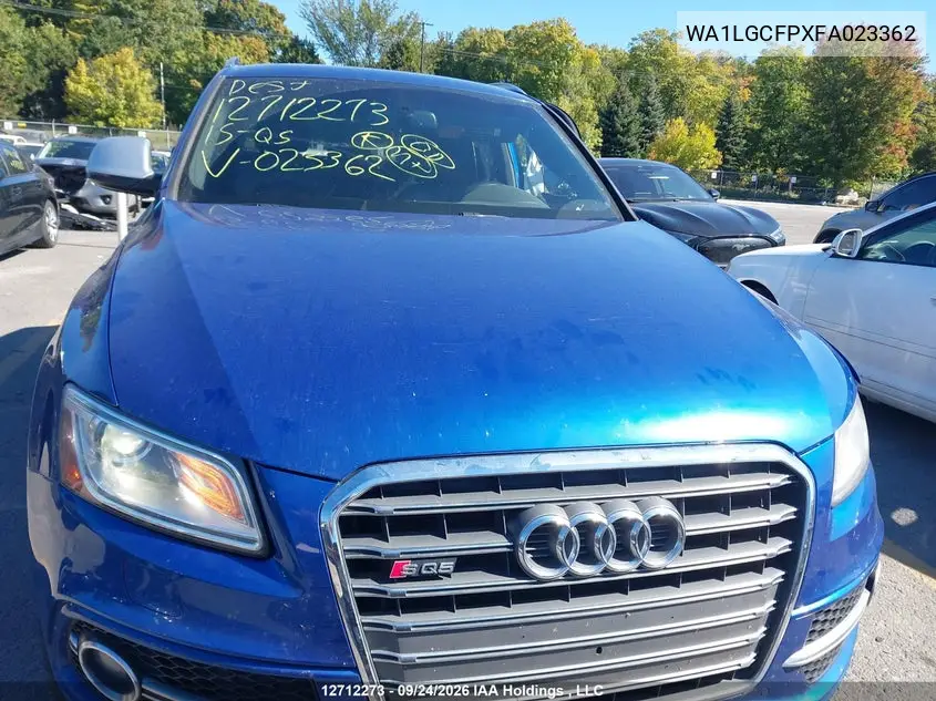 2015 AUDI Q5 VIN WA1LGCFPXFA023362 — фото 12
