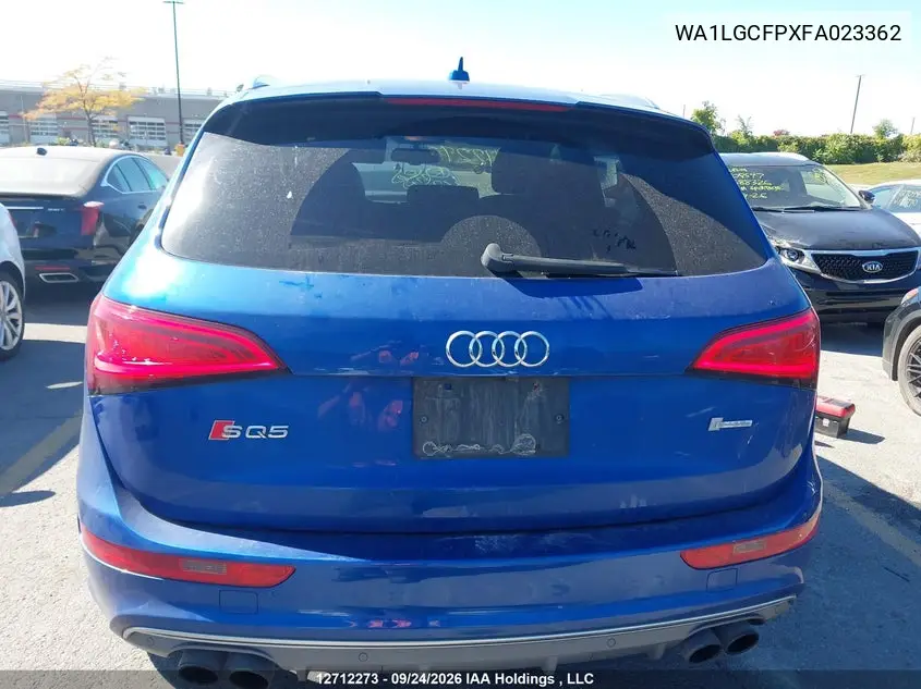 2015 AUDI Q5 VIN WA1LGCFPXFA023362 — фото 16