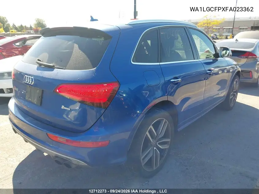 2015 AUDI Q5 VIN WA1LGCFPXFA023362 — фото 4